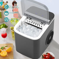 Mini fabricante de cubitos de hielo portátil inteligente eléctrico, máquina de hielo de bloque automática de 13L para uso en la cocina del hogar