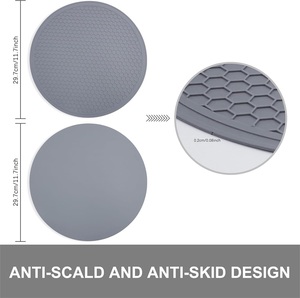 Çoklu fonksiyon <span class=keywords><strong>Anti</strong></span> kayma silikon tutacak isıya dayanıklı silikon Trivet paspaslar mutfak için drenaj pedi - Product Image 3