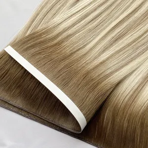 Extensiones de Cabello Adhesivas de Alta Calidad, Nuevas del 2026, Sin Caída, Cutícula Alineada, Cabello Virgen Remy Chino, Línea Larga - Product Image 1