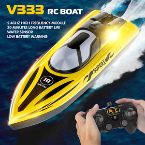 <span class=keywords><strong>Bateau</strong></span> RC dynamique 2,4 GHz avec double moteur, fonction de détection d'eau, avertissement de batterie faible et autonomie prolongée pour les jeux aquatiques - Product Image 2