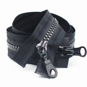 Factory Wholesale Clothing Design Accessories #5 Color Double Slider Plastic Resin Zipper