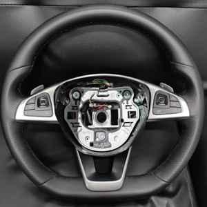 Housse de <span class=keywords><strong>volant</strong></span> pour <span class=keywords><strong>Mercedes</strong></span> Benz W176 W246 W205 C117 R231 R172 C253 AMG C43 GLA 45 X156 - Product Image 1