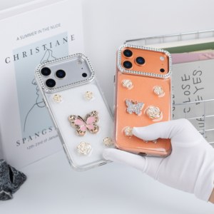 Coque de téléphone portable personnalisée en résine époxy de luxe antichoc et tendance en TPU pour iPhone 17 16 15 14 13 12 Pro Max Plus <span class=keywords><strong>Samsung</strong></span> - Product Image 5