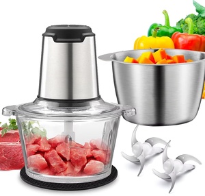 Hachoir Électrique en Verre pour Légumes et Viandes 1000W 2L 3L - Product Image 1