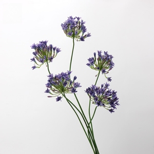 Fábrica al por mayor Artificial Agapanthus <span class=keywords><strong>Africanus</strong></span> flores de lirio de seda para Bodas de Navidad Día de San Valentín graduación Pascua - Product Image 3