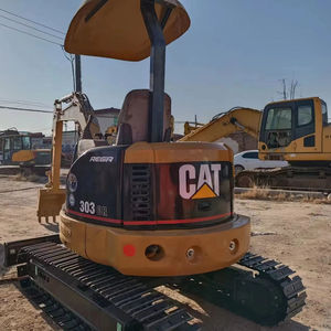 รถขุดขนาดเล็กมือสอง Caterpillar 303/303CR/303E 3 ตัน พร้อมมอเตอร์เกียร์ปั๊มและกล้องวิดีโอตรวจสอบ สำหรับใช้งานในฟาร์ม - Product Image 2