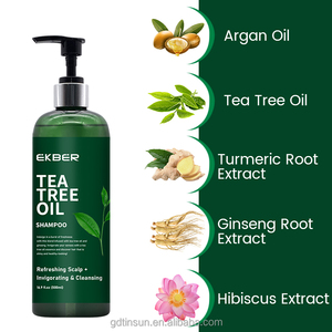 EKBER Vente en gros de shampoing et après-shampoing antipelliculaires biologiques Ensemble de soins capillaires à l'huile d'arbre à thé, nourrissant et sentant bon - Product Image 1