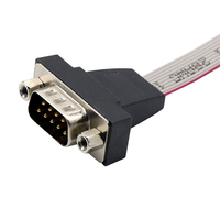 Câble de données blindé à prise unique D-Sub personnalisé de haute qualité 9/15/25Pin connecteur de borne OEM ODM usine RS232 cuivre PVC