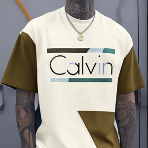 Nuova Collezione Estate 2025: T-shirt da Uomo in Maglia a Maniche Corte, Stile Americano Streetwear, Elegante, Comoda, alla Moda, Digitale, ad Asciugatura Rapida e Traspirante - Product Image 1