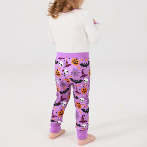 Bodysuits de bambú personalizados para niños al por mayor con pantalones largos, trajes de Halloween de punto de algodón para bebés y niños - Product Image 4