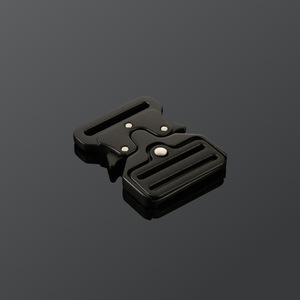 Alloy Buckle <b>Pet</b> <b>Leash</b> Safety Buckle Adjustable Metal Waist Belt For Backpack Bag Webbing Solid Black Q408-45 - Product Image 1