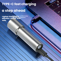 Lampe torche LED USB puissante en alliage d'aluminium, étanche IP65, portative pour extérieur, portée du faisceau laser 200-300M, longue autonomie