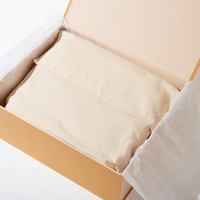 Boîte d'emballage pour vêtements et chaussures en carton rigide orange vif, écologique, avec pelliculage brillant et papier de soie personnalisé