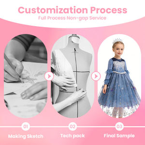 Vestido de Princesa de Tul Premium con Mangas con Volantes, Cumple con la Normativa CPC CE, Gran Venta, para Niñas de las Flores en Bodas y Eventos Temáticos - Product Image 2