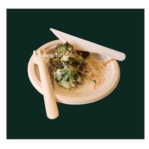 Cuchillos de Papel Desechables al por Mayor, Compostables, de Fibra Vegetal, para Comidas de Aerolíneas, Catering Ferroviario y Puestos de Comida - Product Image 4