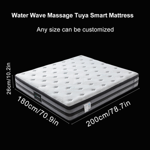 <span class=keywords><strong>Matelas</strong></span> <span class=keywords><strong>de</strong></span> massage intelligent avec airbag et contrôle Wi-Fi Tuya, soutien <span class=keywords><strong>lombaire</strong></span> réglable, ressorts ensachés individuels, design moderne pour chambre à coucher - Product Image 3