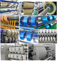Máquina Rebobinadora y Cortadora de Película de PVC, TPU, PET y OPP, con Motor PLC, Alto Rendimiento, Computarizada, Automática y Multifuncional