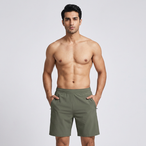Men Casual Solid Shorts with Invisible Zipper Pocket for Man Custom logo Nylon Shorts <b>Light</b> Weight Sports Daily DDP shipping - Product Image 1