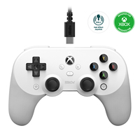 Control de Juego con Cable 8BitDo Pro 2 Oficialmente Licenciado, Joystick con Efecto Hall y Motor de Vibración para Series X/S/One/PC