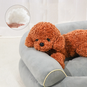 Maßgefertigtes XL Massives Extra Weiches Warmes Flauschiges Rutschfestes Katzen- und Hundebett Maschinenwaschbar Abnehmbarer Bezug aus Schaumstoff - Product Image 2