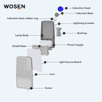 Lampadaire LED extérieur haute puissance étanche IP65 pour route avec tension AC