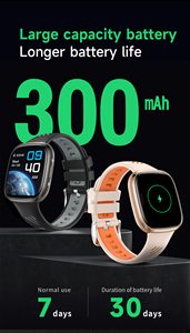 2025 Smart Watch HT31 Flashlight SOS Voice Assistant Music Playback 300mAh IP68 Waterproof Remote Control Smart Watches Smart Wa - Product Image 5