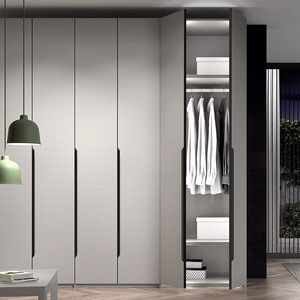 มือจับเฟอร์นิเจอร์และลูกบิดตู้เสื้อผ้า สีดำด้าน ทองขัดเงา อลูมิเนียมอัลลอยด์ ดีไซน์เรียบง่าย ติดตั้งง่าย - Product Image 1