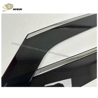 Garniture en acier inoxydable pare-pluie Injection fenêtre visière pour TOYOTA ALPHARD VELLFIRE 2023 + PMMA pare-pluie déflecteur 2024 2025