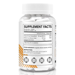 แคปซูลรากแอสตราแกลส์ สารสกัดจากรากบริสุทธิ์คุณภาพสูง แคปซูลวีแกน ธรรมชาติ แบบดั้งเดิมของจีน บรรจุภัณฑ์สำหรับใช้ทุกวัน - Product Image 2