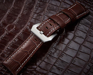 Bracelet en cuir de bambou clouté bracelet de montre-bracelet en cuir avec 20/22/24/26mm mode <span class=keywords><strong>vintage</strong></span> pour hommes <span class=keywords><strong>Panerai</strong></span> - Product Image 4