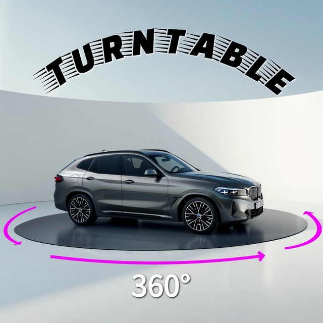 CE Customized Auto Revolving Platform Rotating Electric Motor Car Turntable Car Turn Tables