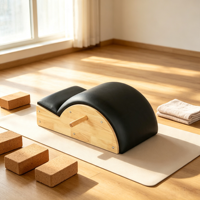 Correcteur de colonne vertébrale en bois de chêne MJD W19, portable, professionnel, pour studio de yoga, équipement de fitness durable et multifonctionnel