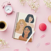 Journal en spirale Agenda, journaux et planificateurs de marques privées de puissance féminine