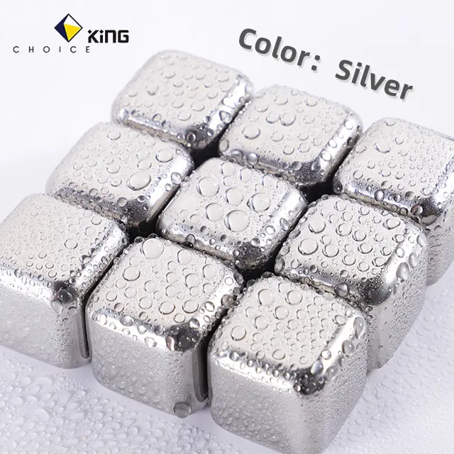 Reusable Ice Cubes Cooling Whisky Rocks Metal Ice Cubes Stainless Steel 1 Piece Bar Accessories Sustainable 1 Kg Aluminum Cube