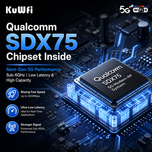 Routeur CPE 5G WiFi6 KuWFi AX3000 DDP vers les États-Unis, IP67, bande verrouillée, port 2.5G, double emplacement pour carte SIM, TR069 SDX75, modem 5G pour Wi-Fi extérieur - Product Image 3