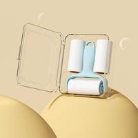 Mini Rouleau Anti-Peluches Portable Manuel pour Vêtements avec 2 Recharges, Emballé pour Voyage et Usage Domestique
