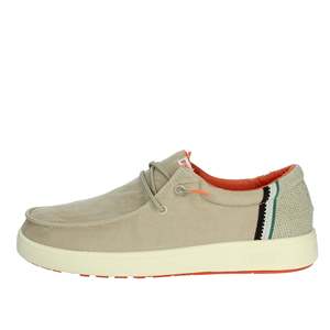 Chaussures en toile à enfiler pour homme Pitas, couleur beige, pour un usage décontracté - Product Image 1