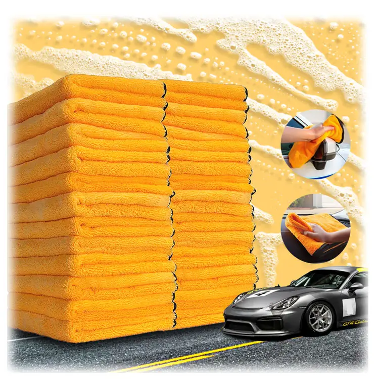 SPIFIT Custom Printed Ultrasoft Drying Towel Car Cleaning 800 Gsm Heavy Absorbent Auto Detailing Microfiber Cloth