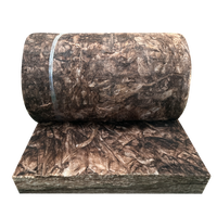 Laine de verre non enduite ASTM E84 UL R11 R13 R15 3,5'' non inflammable en rouleau pour murs, sols et greniers