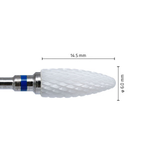 Embout de perceuse à ongles en céramique blanche en forme de balle, accessoires pour perceuse à ongles électrique rotative, embout en céramique pour manucure en salon de beauté - Product Image 5