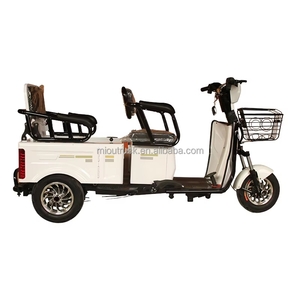 Mini Triciclo Elettrico da Carico <span class=keywords><strong>a</strong></span> <span class=keywords><strong>3</strong></span> <span class=keywords><strong>Ruote</strong></span> con Motore Differenziale da 500W e 2 Sedili Passeggeri, Tipo Carrozzeria Aperta, Voltaggio 48V - Product Image 1