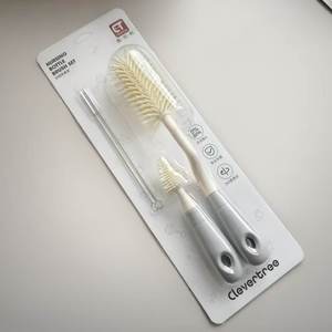 Kit de nettoyage de biberons compact, brosse à tétine en silicone à embout souple et ensemble de nettoyage de biberons multifonctionnel facile à utiliser - Product Image 5