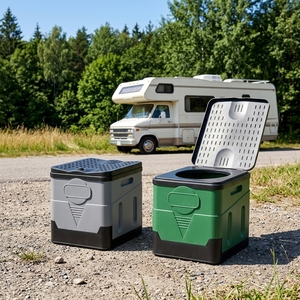 <span class=keywords><strong>Toilette</strong></span> portable de <span class=keywords><strong>camping</strong></span> 20L, siège mobile pour <span class=keywords><strong>camping</strong></span>-<span class=keywords><strong>car</strong></span>, toilettes de voyage compactes pour l'extérieur, toilettes portables pour personnes âgées - Product Image 1