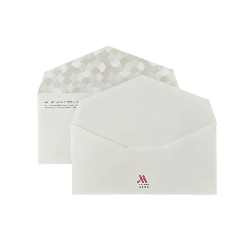 עיצוב הדפסה מותאם אישית סט כרטיסי חדר סט מעטפת מכתבים הזמנה מכתב גלויה שקית מעטפת נייר קראפט