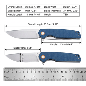 Couteau pliant GT961, lame D2, manche Mikata et fibre de carbone, couteau de poche pour extérieur, camping, chasse, survie, outils EDC - Product Image 6