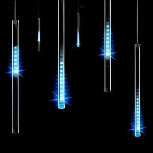 Luces LED de Lluvia de Meteoros para Jardín, Tubos Digitales RGB 3D con Efecto Meteorito, Programables DMX512 SMD5050 RGB de 16 Píxeles, Impermeables IP68 para Exteriores - Product Image 6
