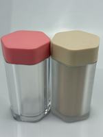 Flacon à pilules en acrylique double couche haut de gamme, qualité alimentaire, impression personnalisée, conteneur vide pour suppléments, capsules et poudres
