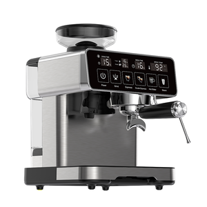 Machine à café Anbolife 0,4 L avec réservoir à lait, écran numérique, 240 V, expresso, latte, cappuccino, avec moulin à café conique intégré, 20 bars - Product Image 5