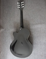Weifang Rebon 6 String Hollow Body Electric Guitar in Black Colour