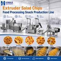 Machine industrielle de friture de snacks, extrudeuse automatique de chips de maïs et de bugles, ligne de production de transformation alimentaire